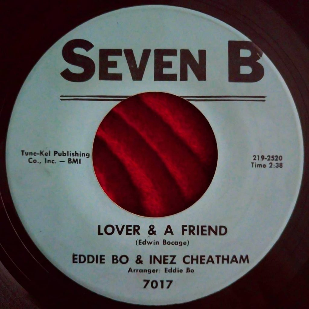 Eddie Bo & Inez Cheatham ‎– Lover & A Friend - Florian Keller - Funk Related