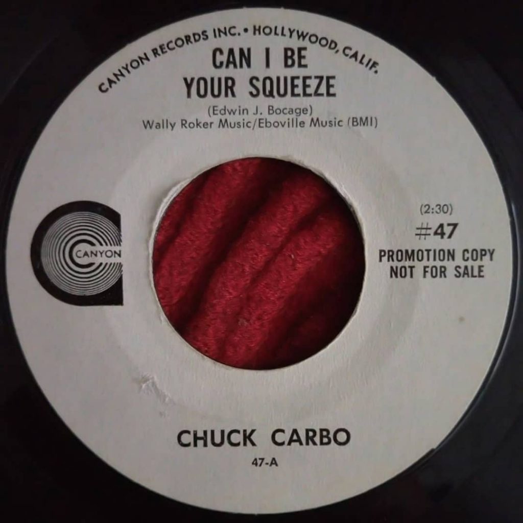 Chuck Carbo ‎– Can I Be Your Squeeze - Eddie Bo - Florian Keller - Funk Reated