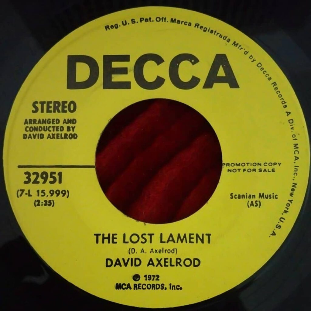 David Axelrod - The Lost Lament ⋆ Florian Keller - Funk Related