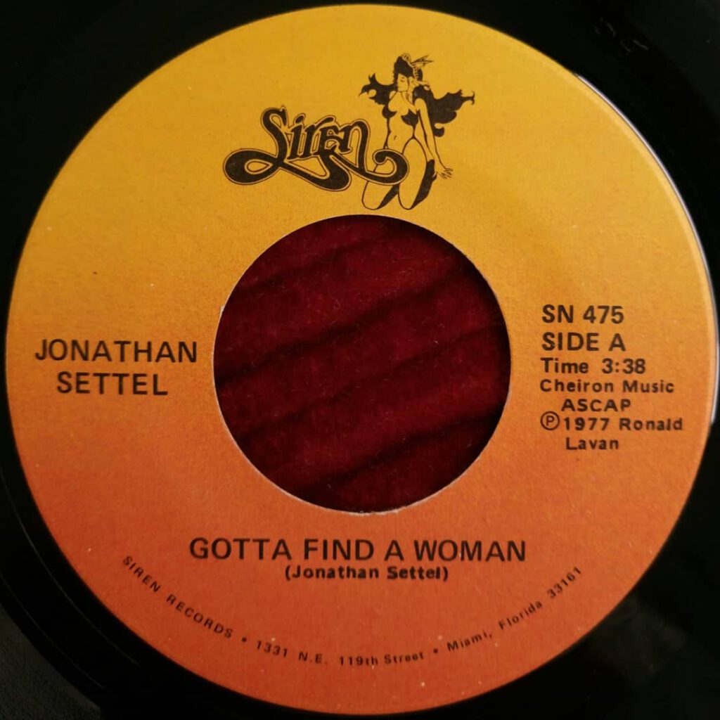 Jonathan Settel ‎- Gotta Find A Woman