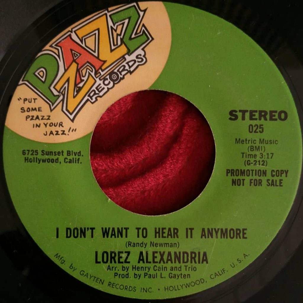 Lorez Alexandria - I Dont Want To Hear It Anymore - Florian Keller - Funk Related