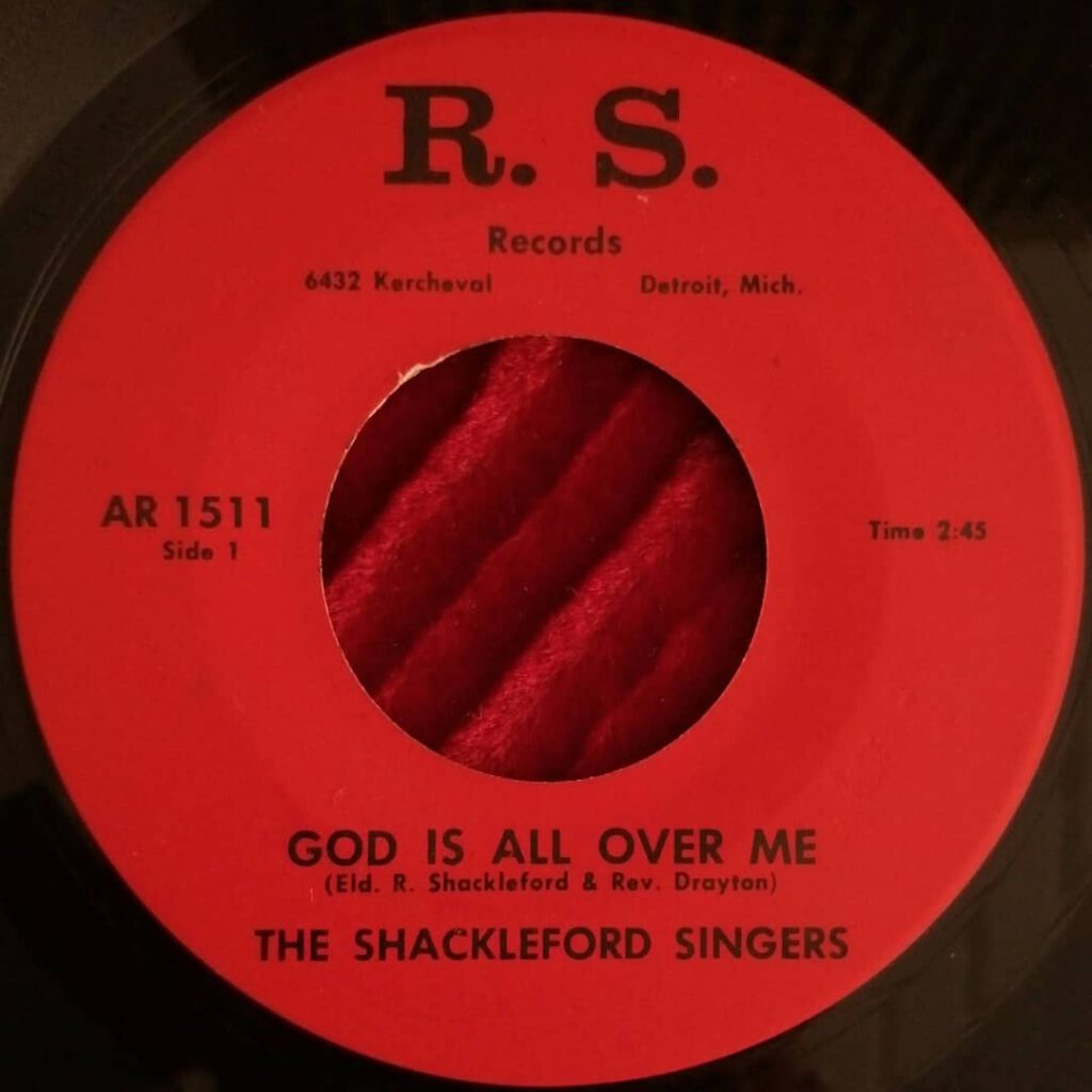 Shackleford Singers ‎– God Is All Over Me ⋆ Florian Keller - Funk Related